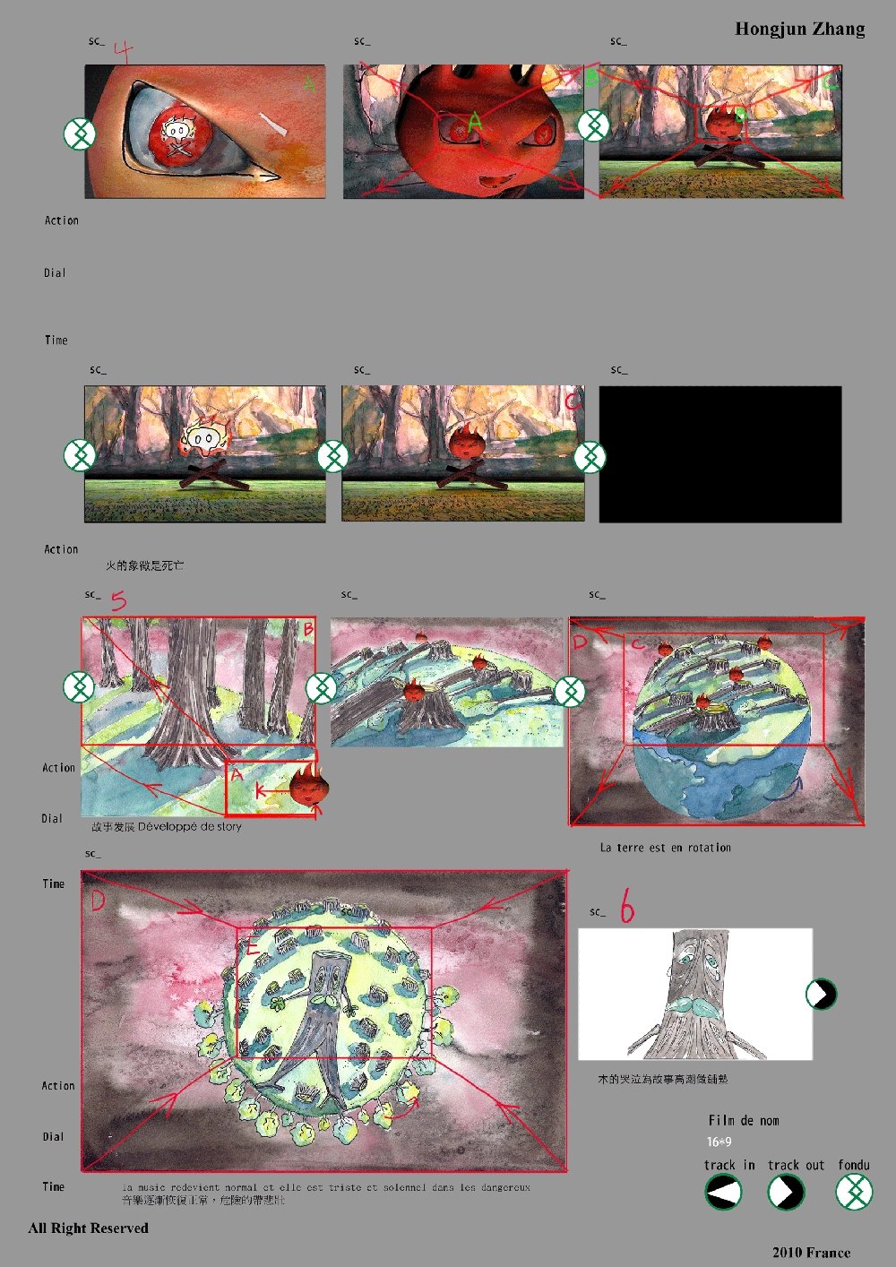 Travaux Storyboard 2009-2010 2